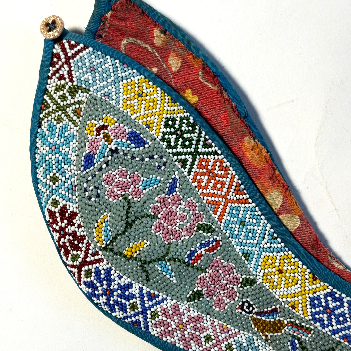 Antique Beaded Headgear Collar