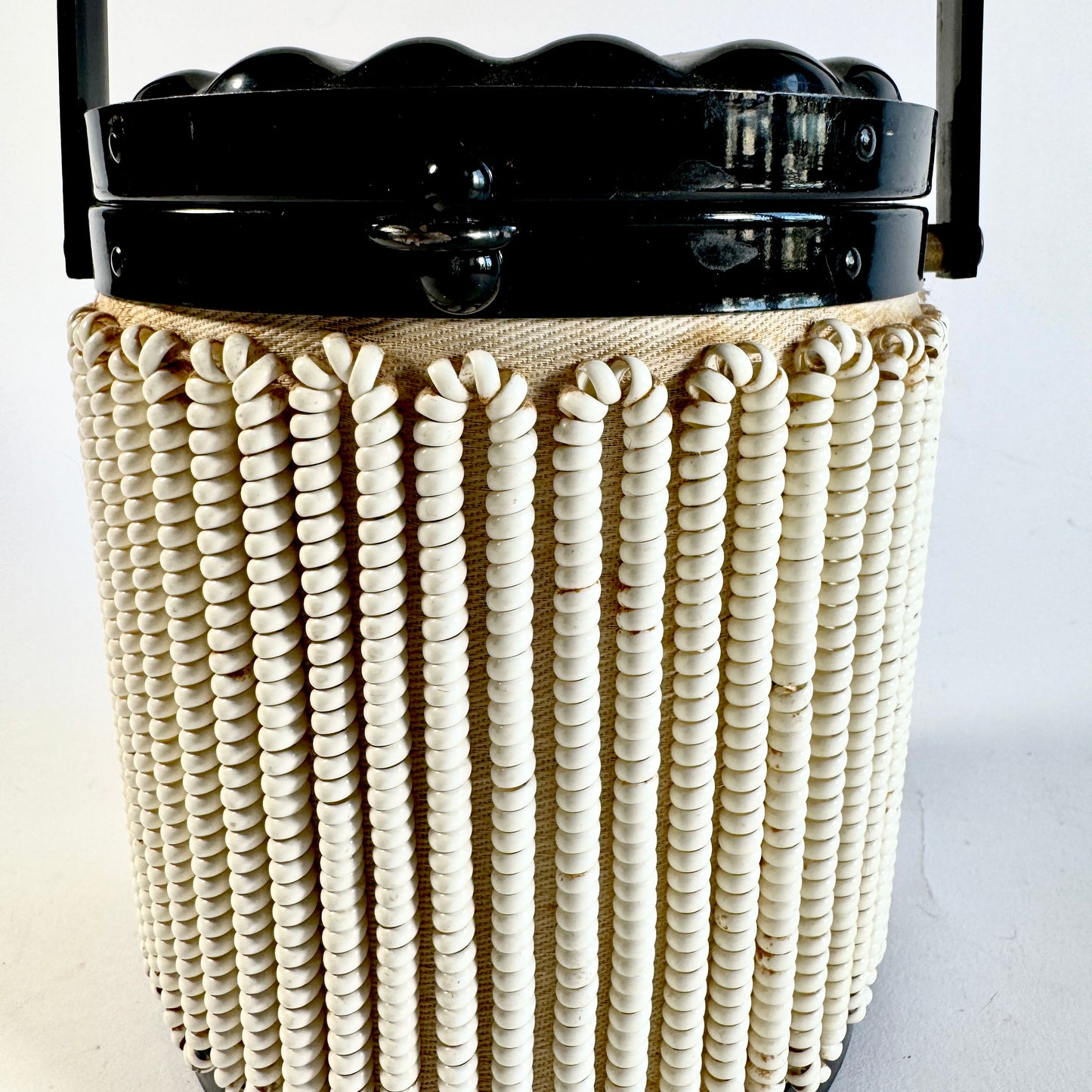 Vintage Bakelite Cylindrical Handbag