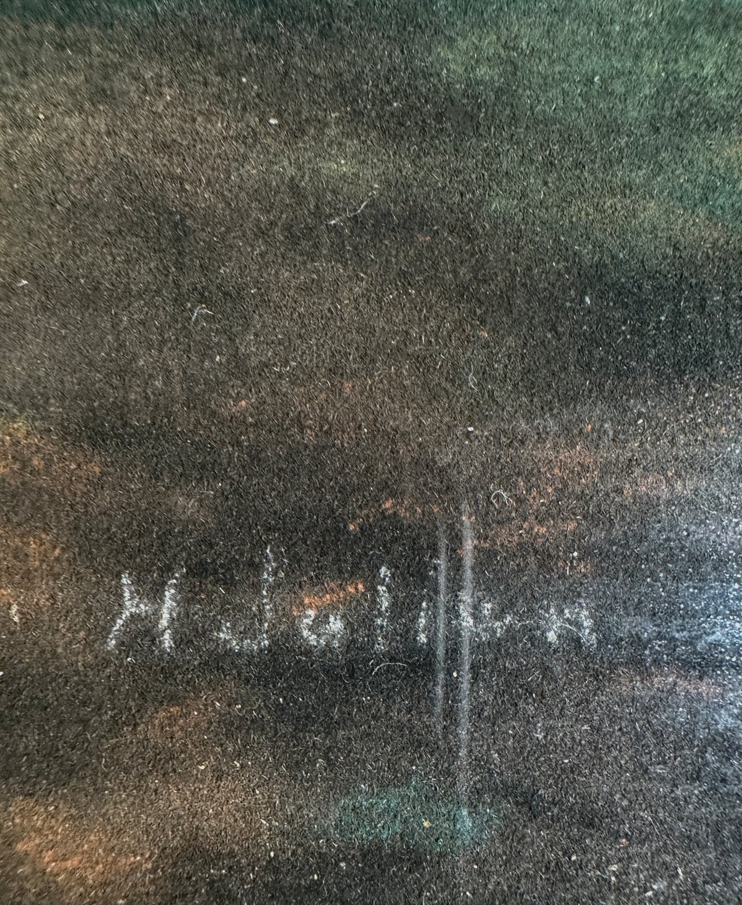 Pastel Forest Fire Drawing