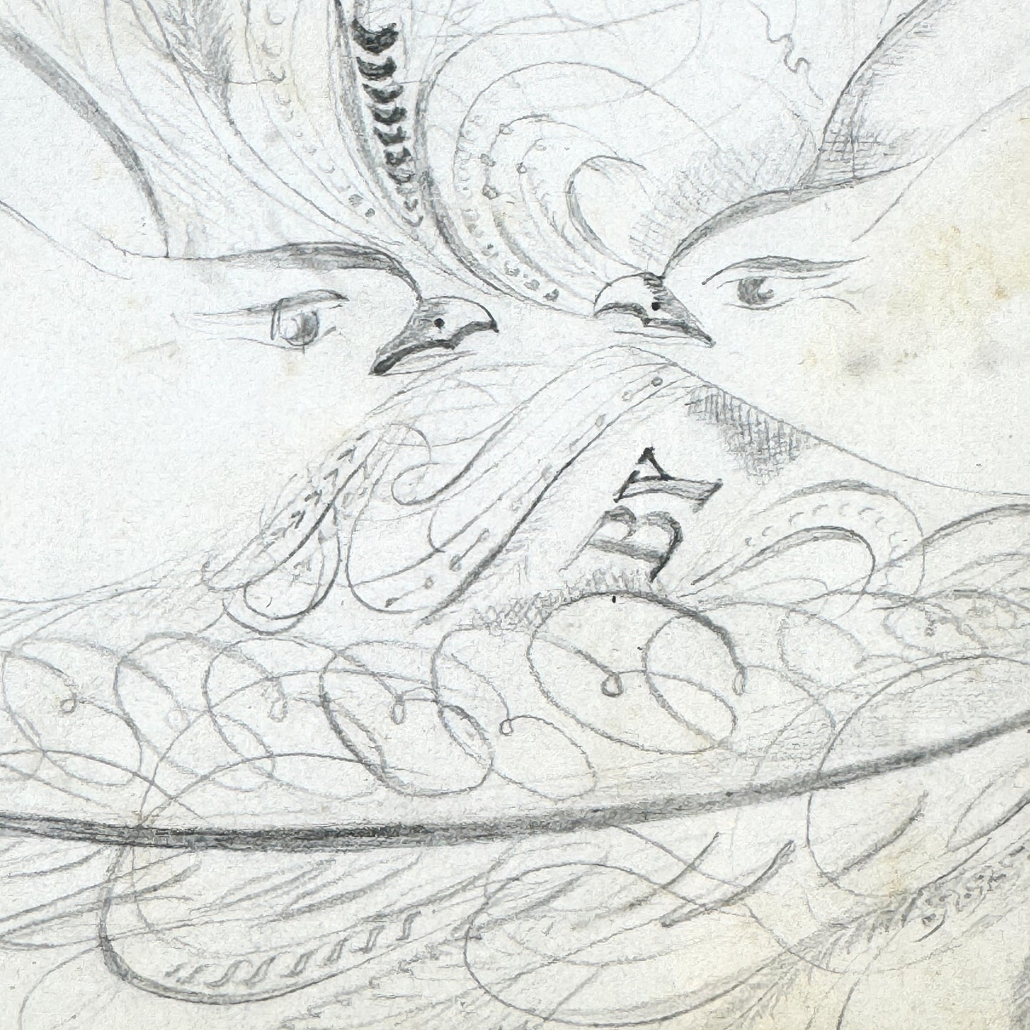 Hattie Pencil Drawing LoveBirds "Hattie"