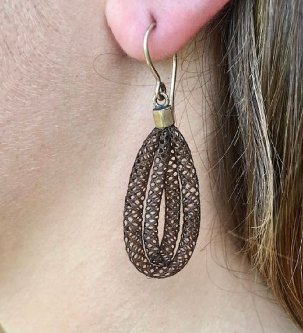 Antique Hair Loop Earrings