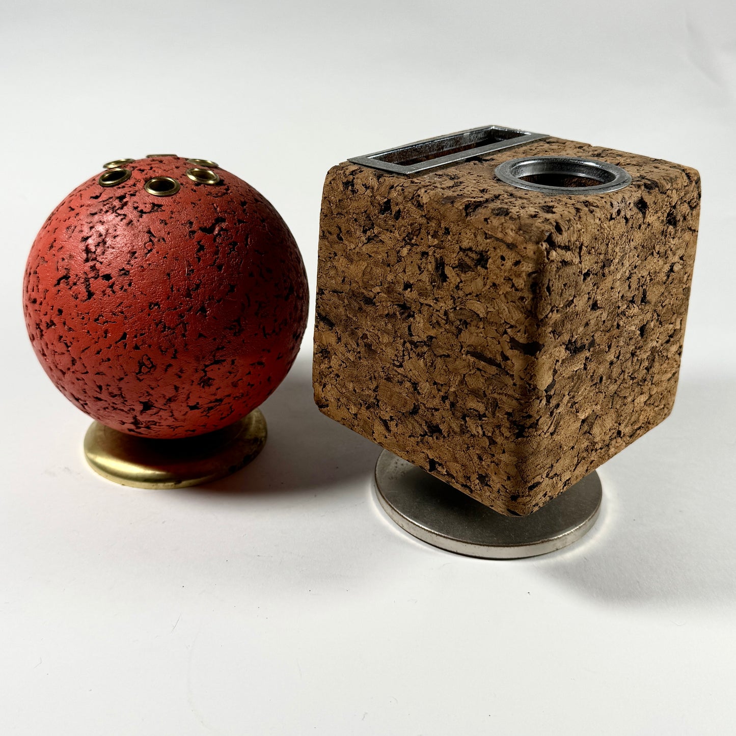 MCM Square Cork Desk Accessory Tool Holder