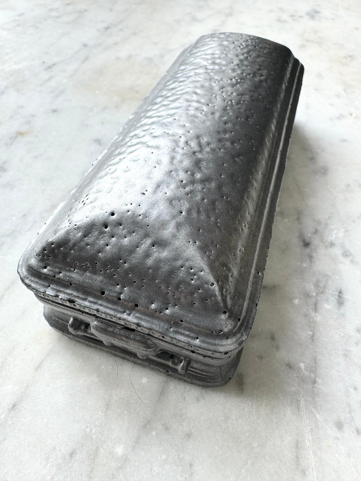 Vintage Casket Salesman Sample Advertising Paperweight