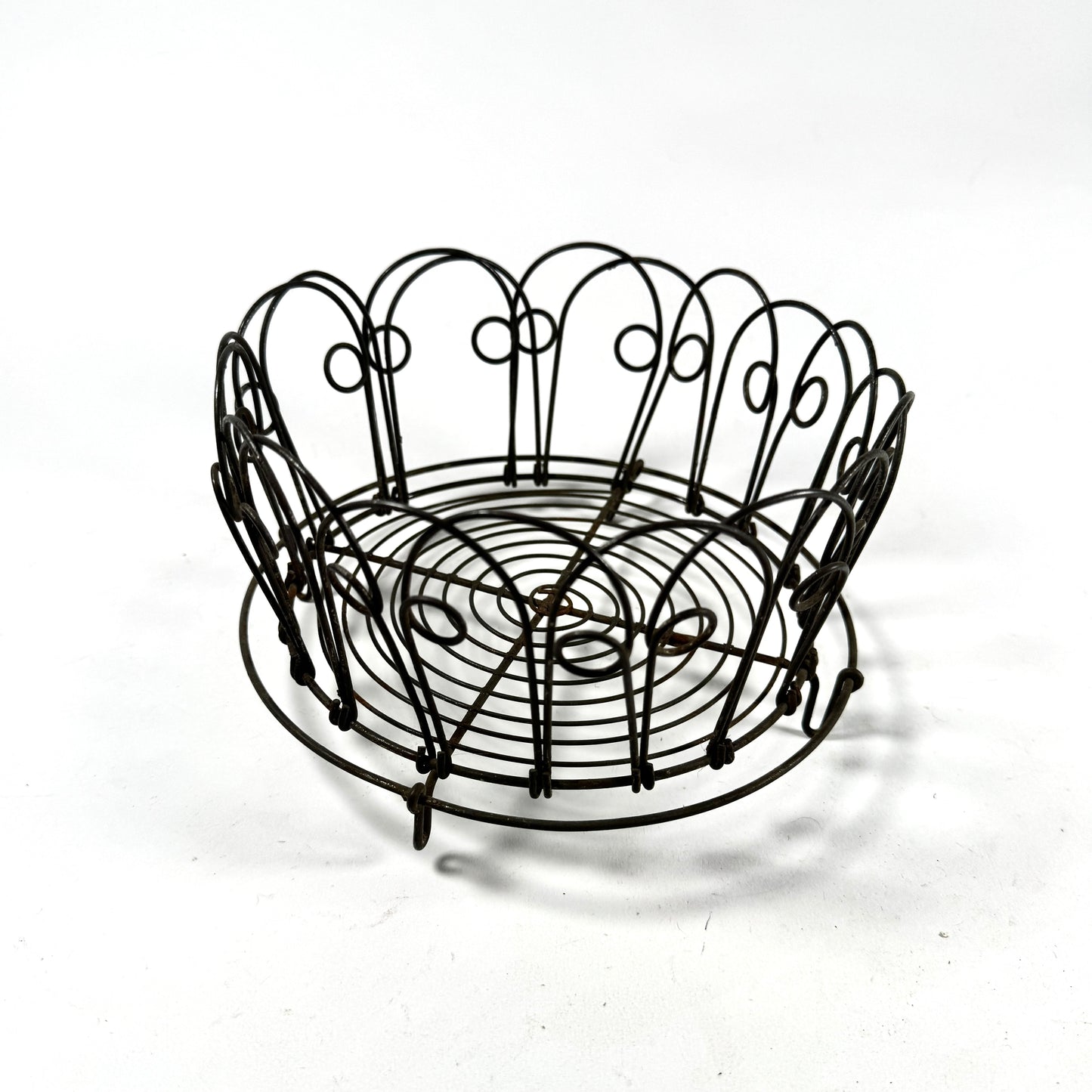 Antique Folding Wire Basket