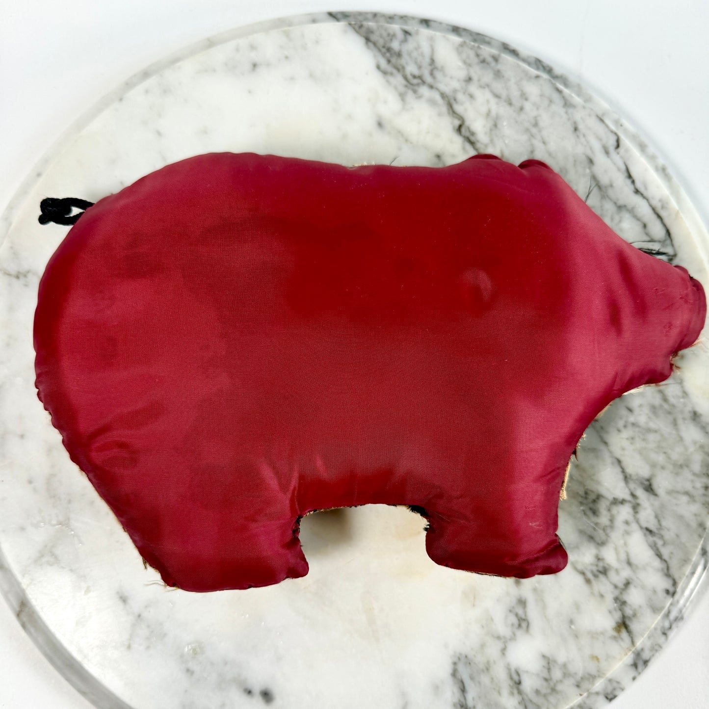 Folk Art Crazy Quilt Stuffed Pig Pillow