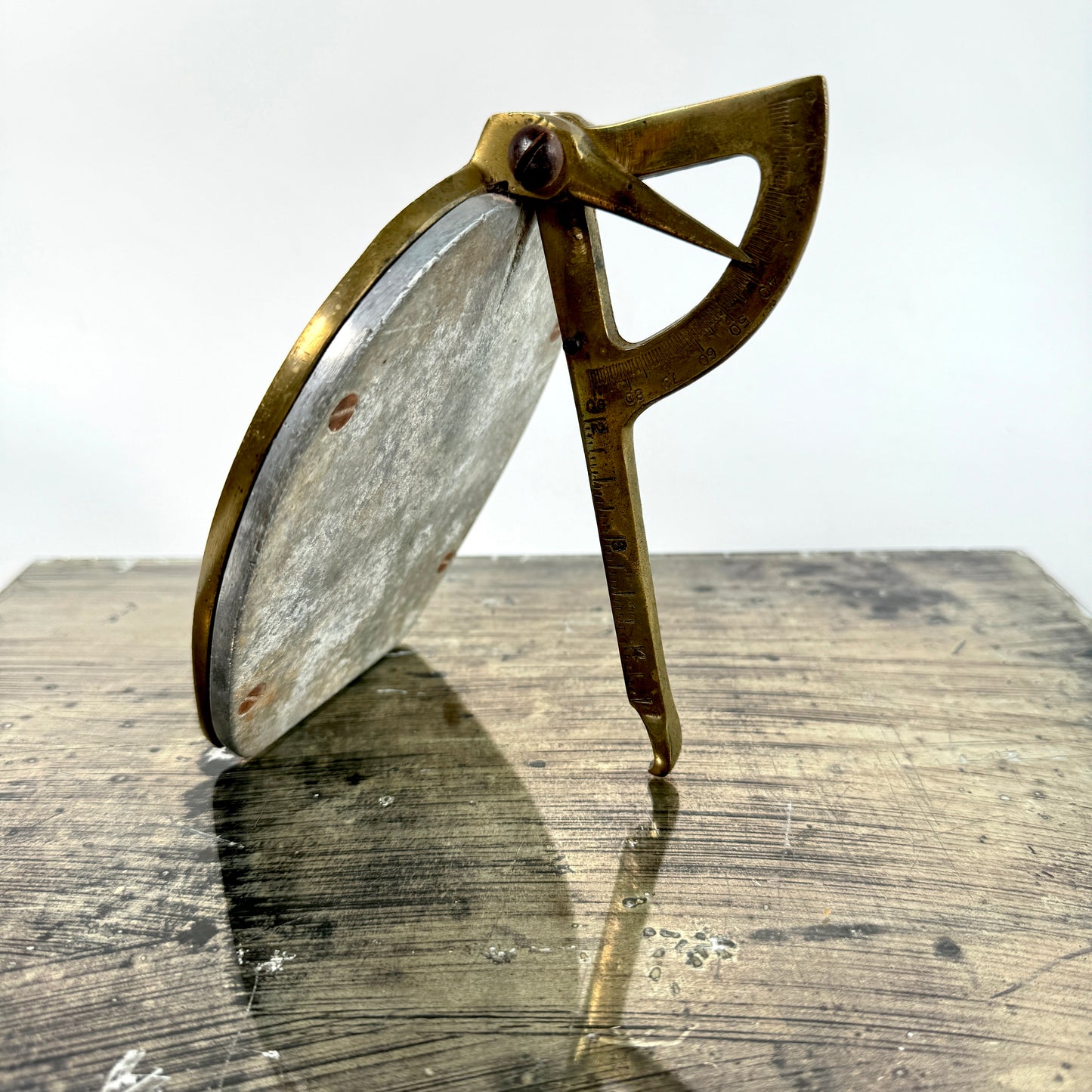 Antique Farrier Horse Gauge Brass Caliper