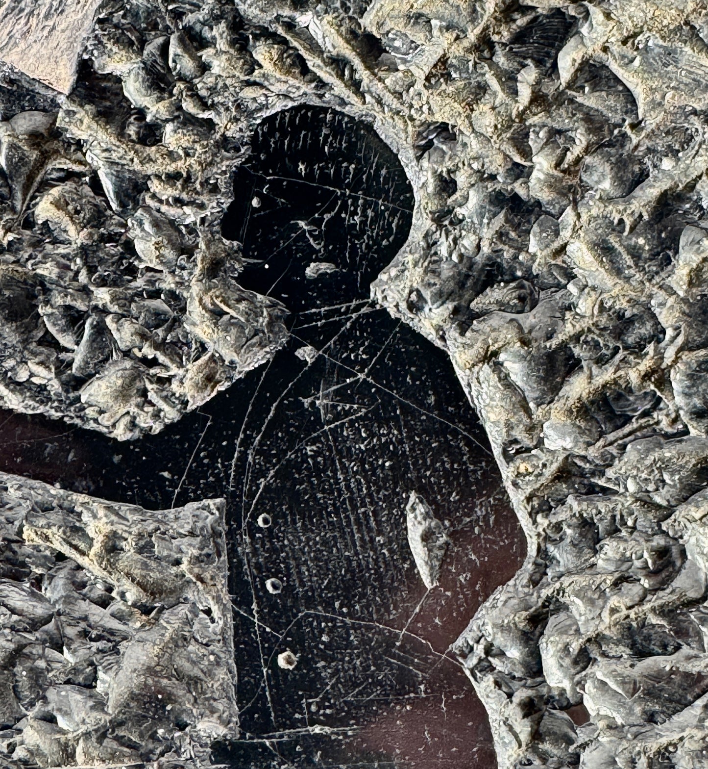 Obsidian Rock Carving Abe President Preacher