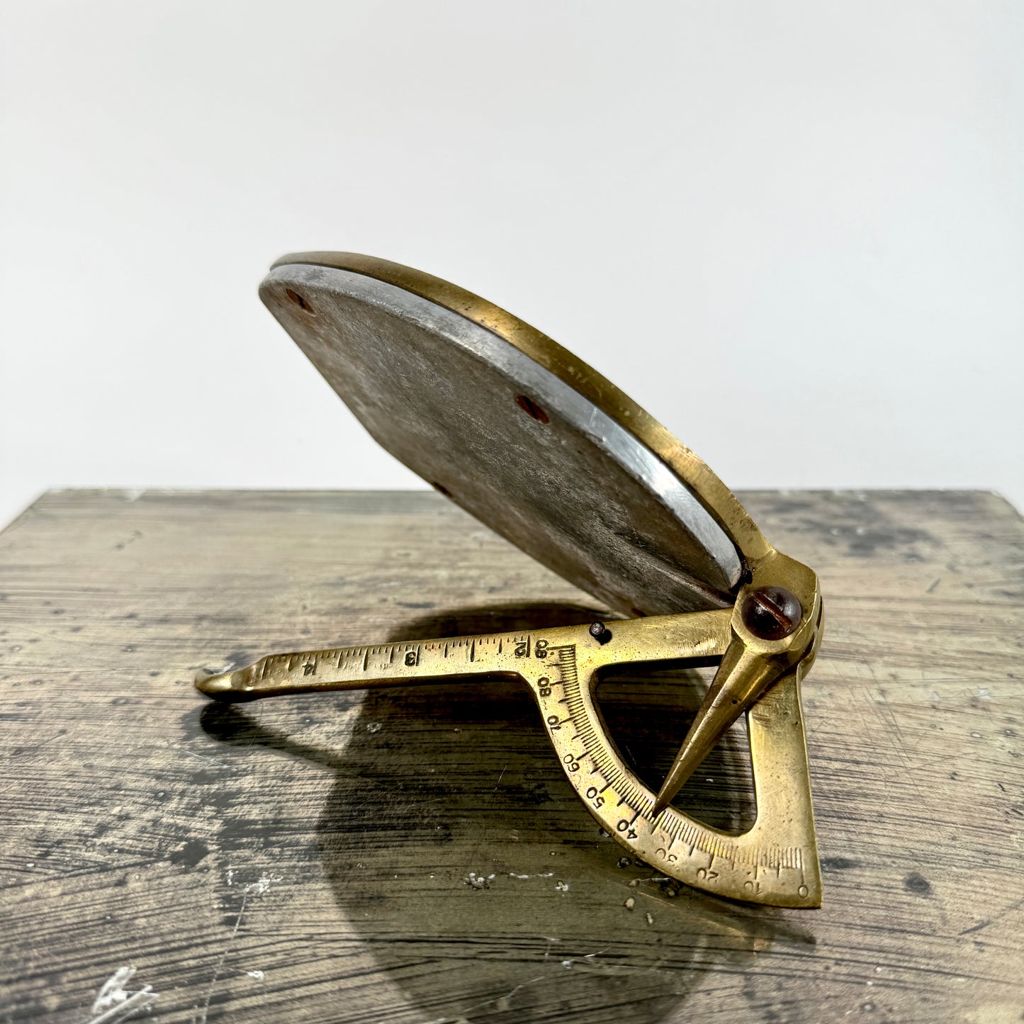 Antique Farrier Horse Gauge Brass Caliper