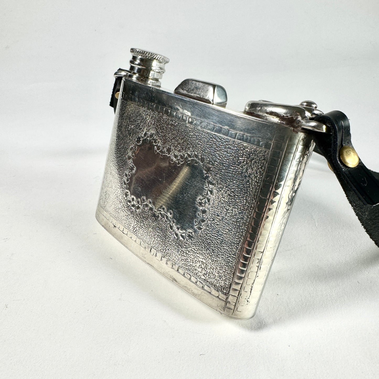 English Pewter Camera Flask Made in Sheffield England