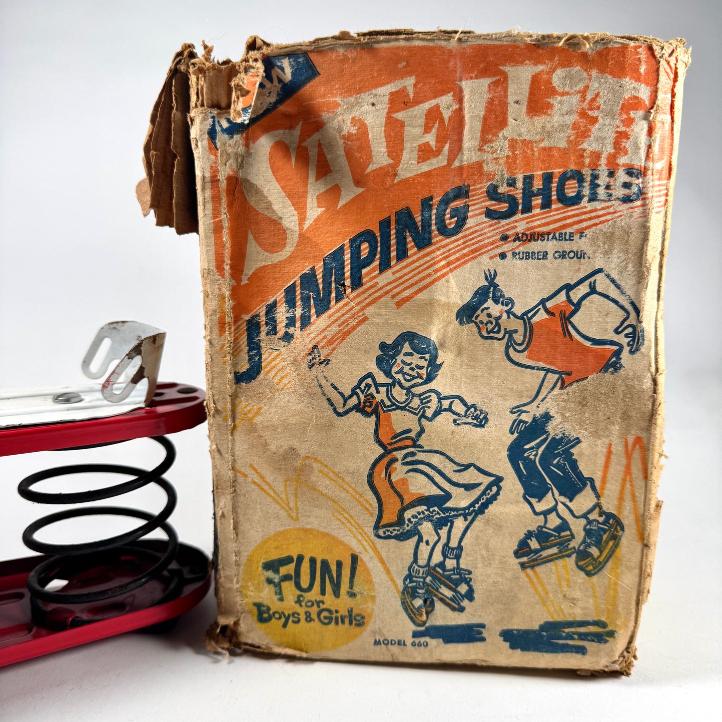 Vintage Red Satellite Jumping Shoes