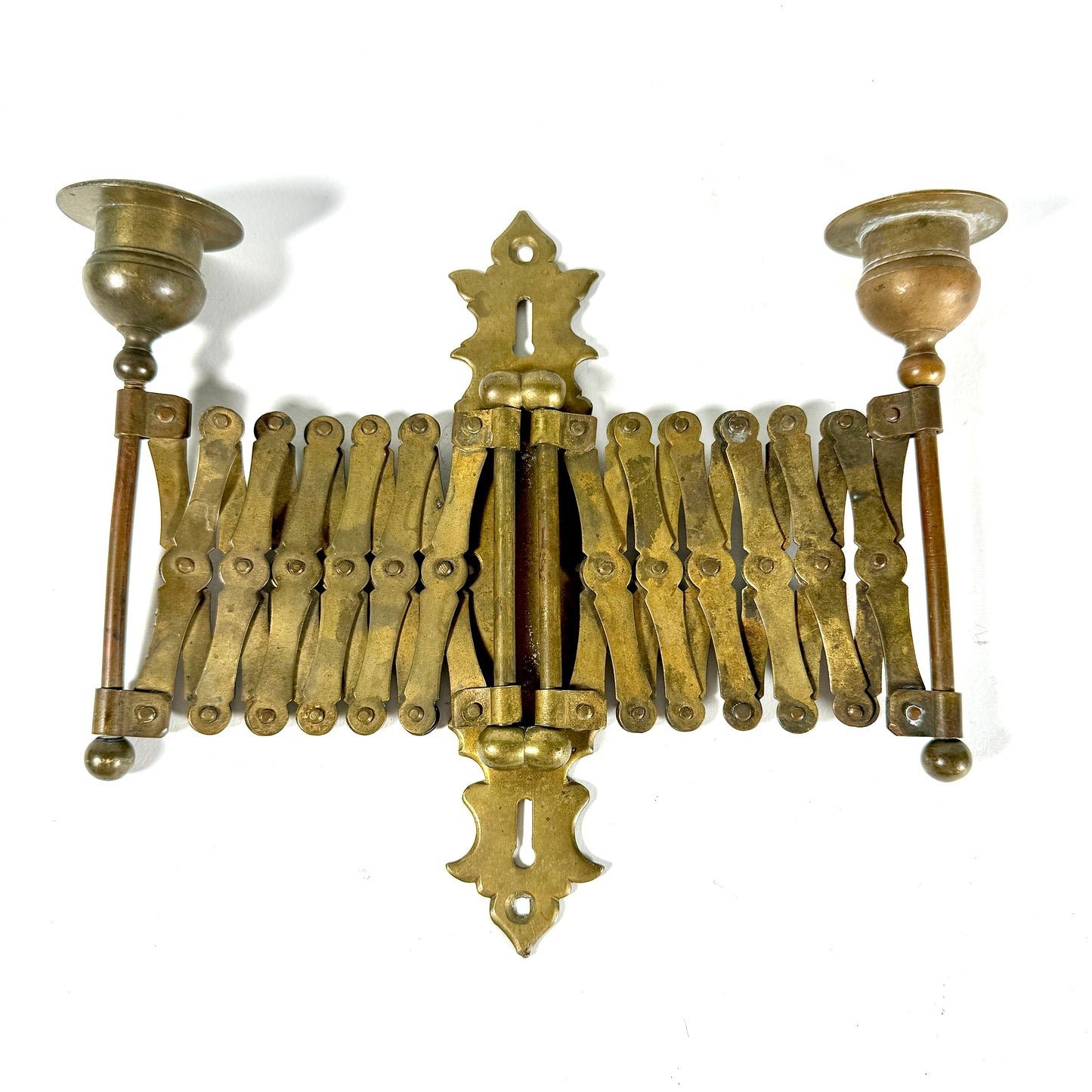 Antique Brass Expanding Piano Sconce