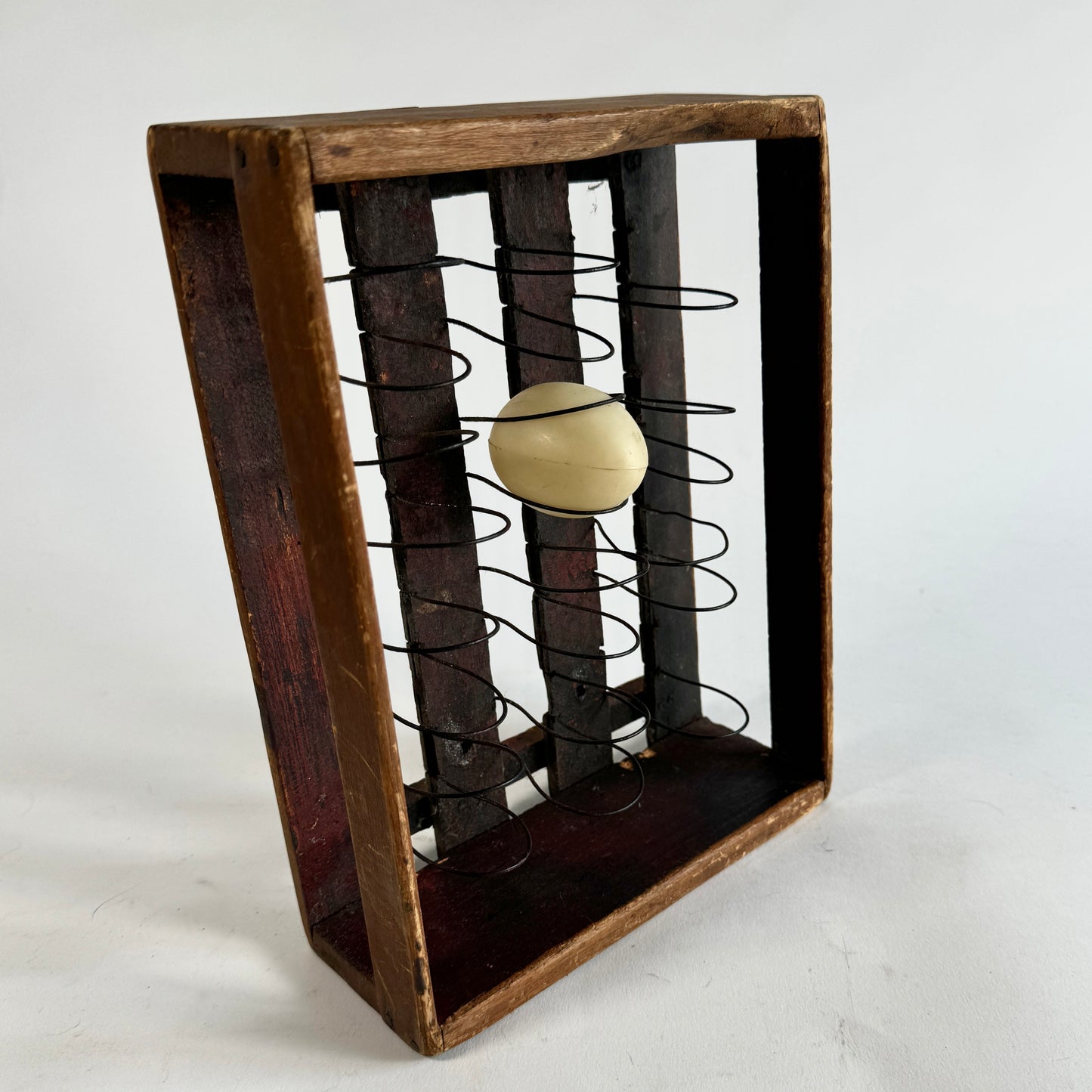 Vintage Wooden Egg Carrier