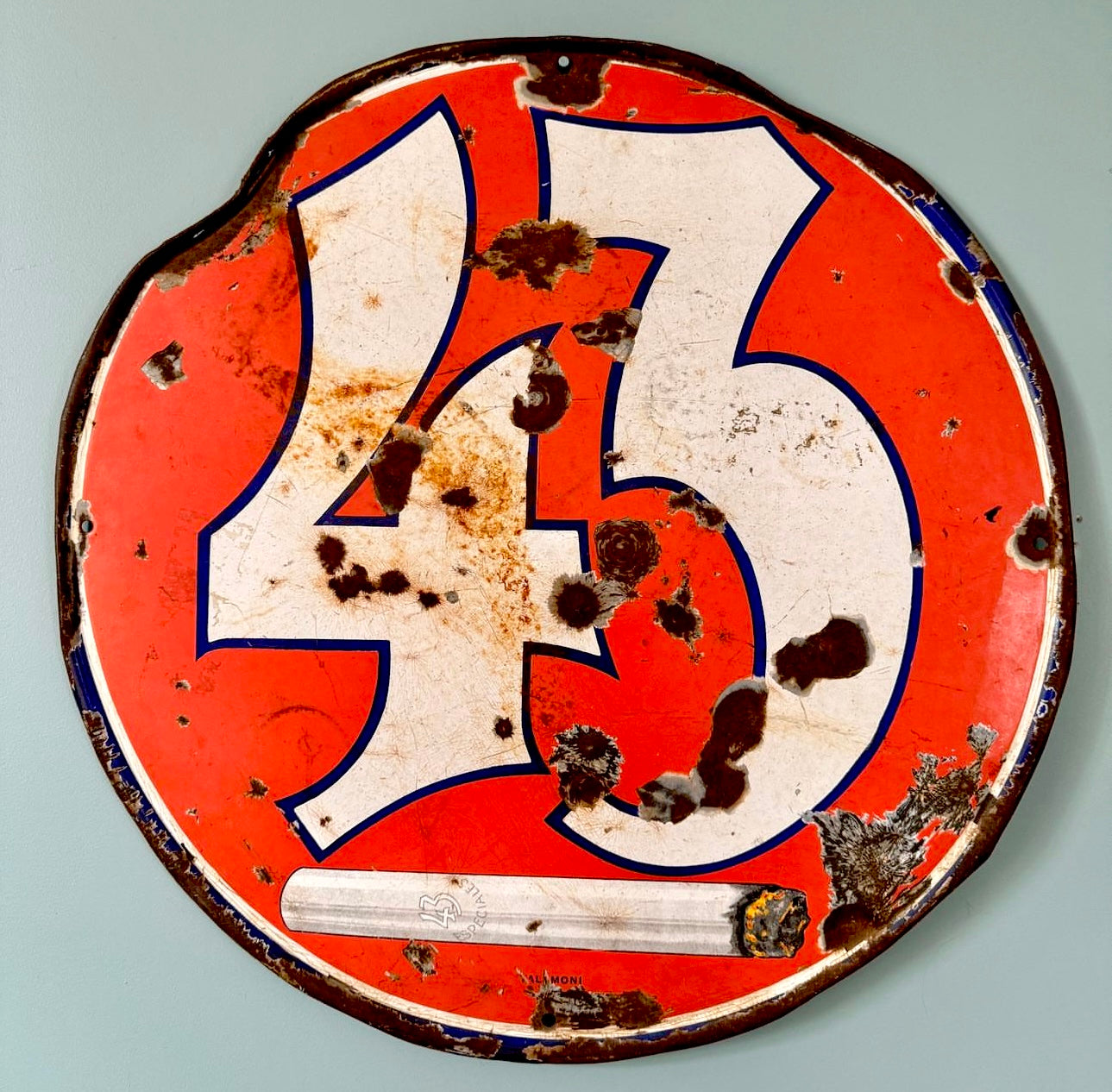 Argentinian Enamel Cigarette Sign