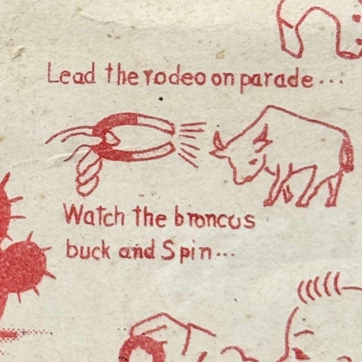 Cowboy Rodeo Toy with Magnet