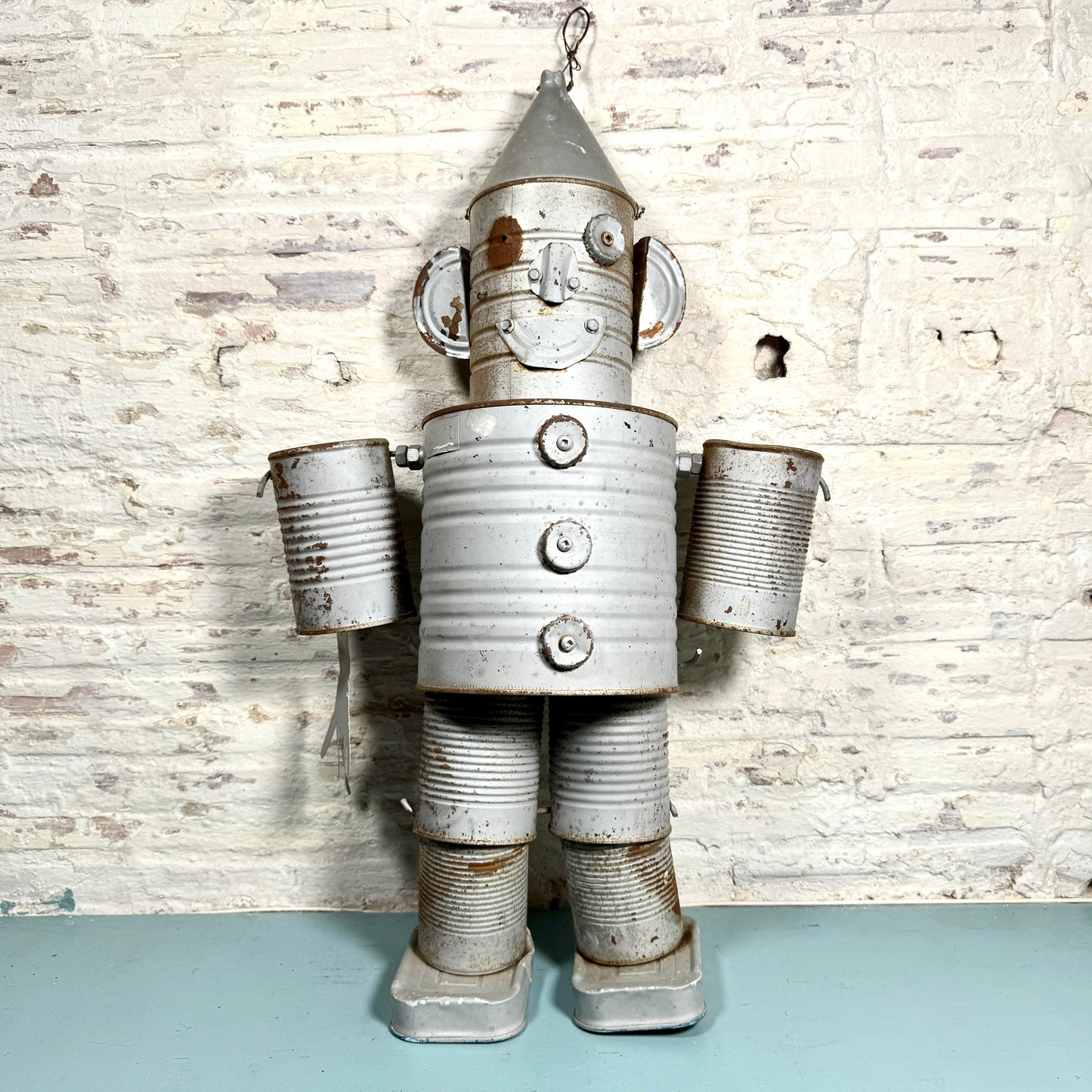 Vintage Can Tin Man Robot