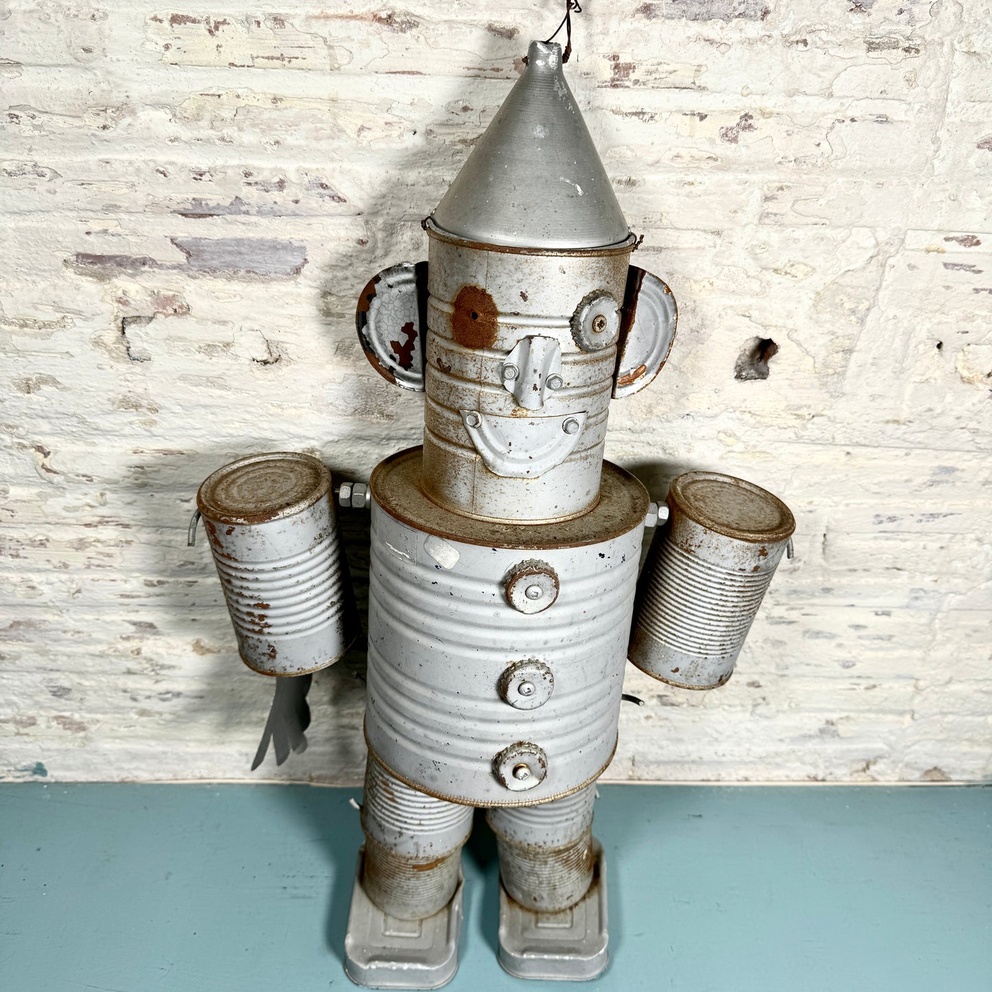 Vintage Can Tin Man Robot