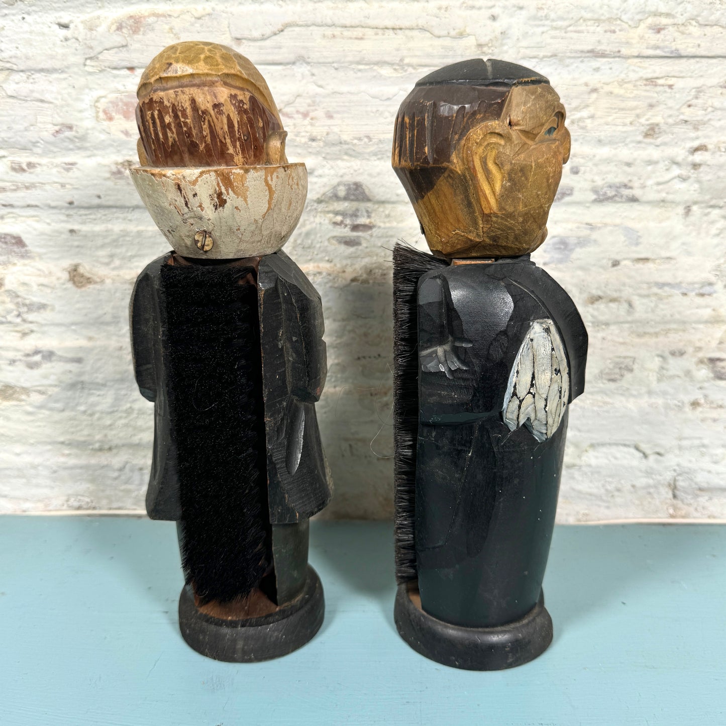 Vintage Folk Art Clothes Brush / Valet / Butler