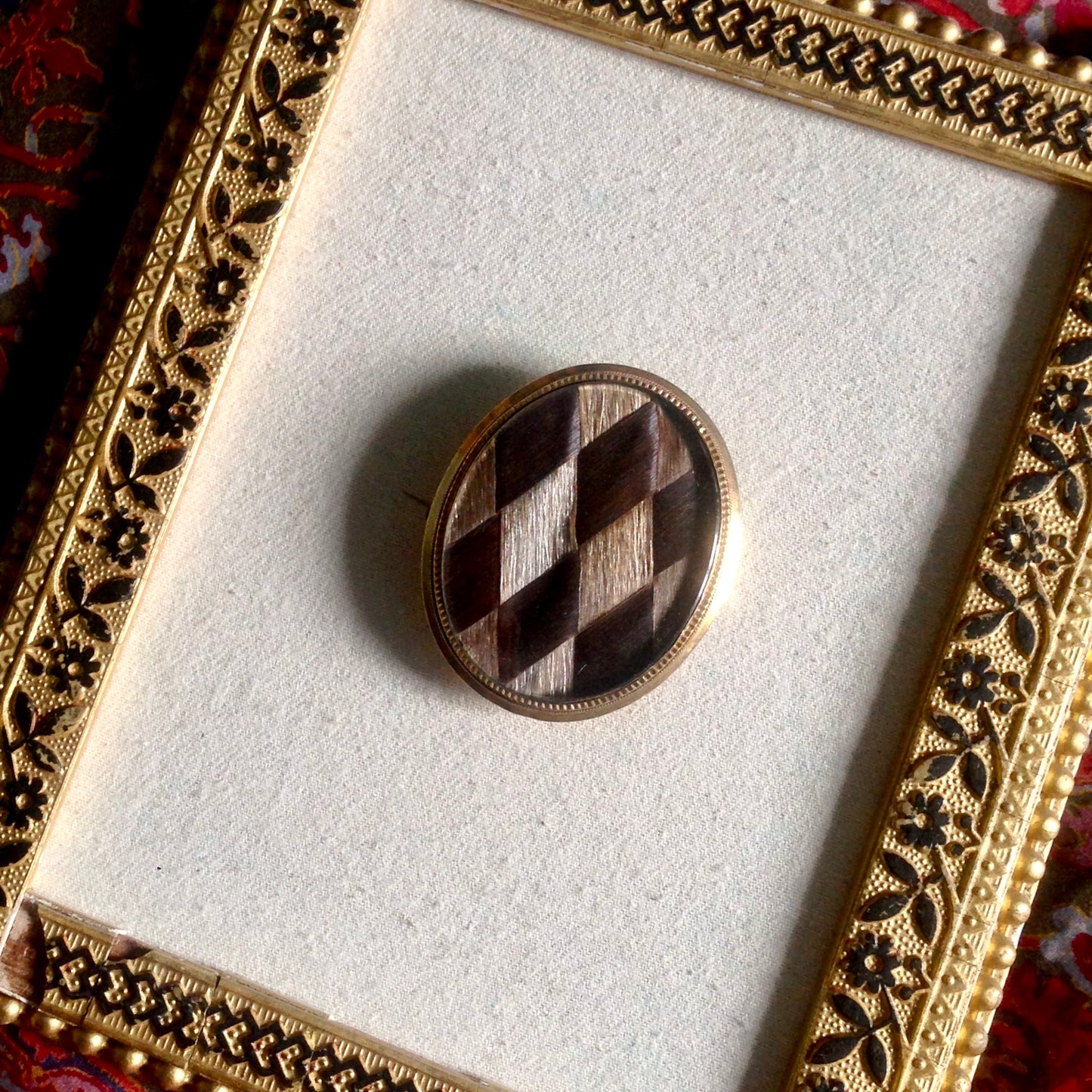 Plaited Gold Hair Brooch