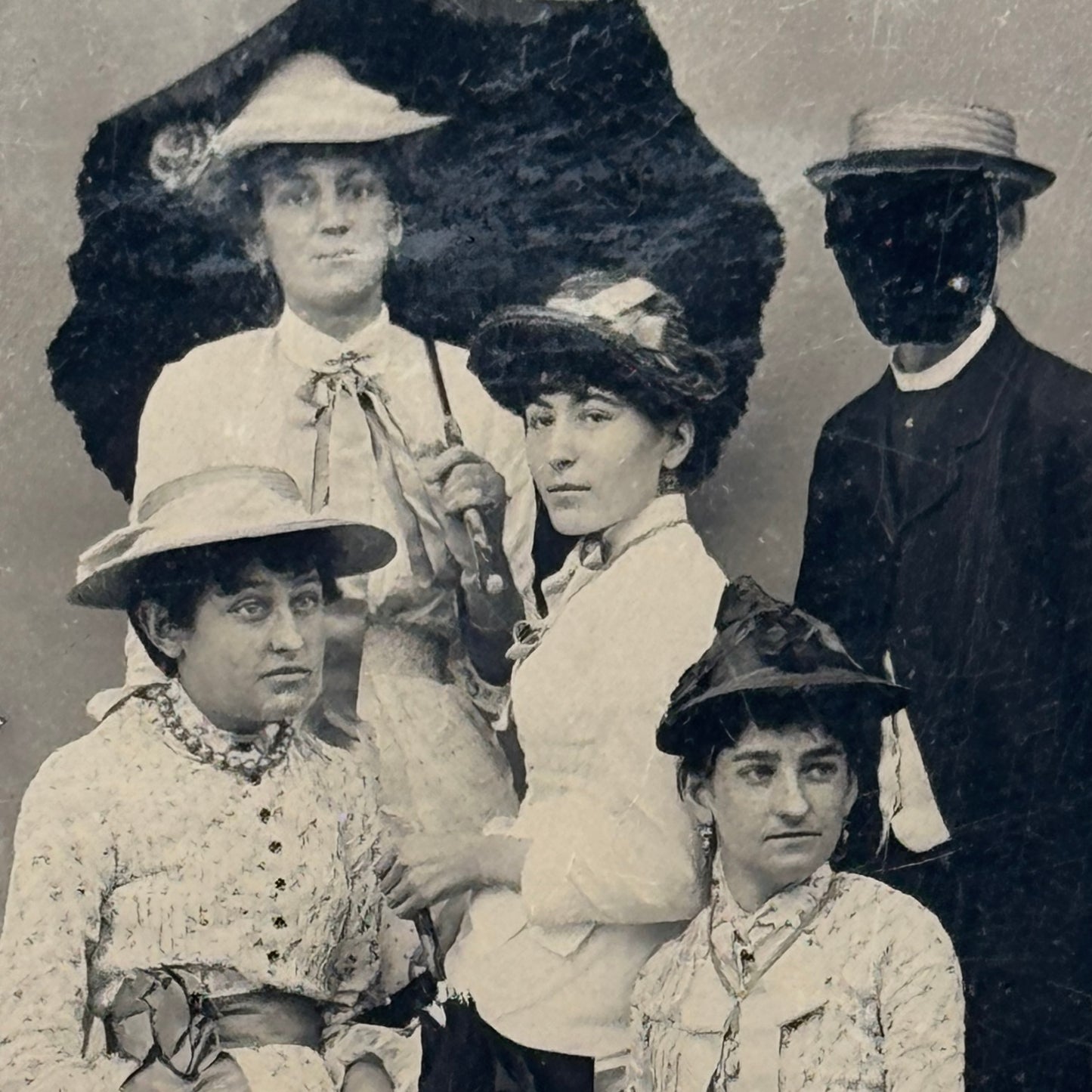 Tintype of a Seaside Ladies minus the Man