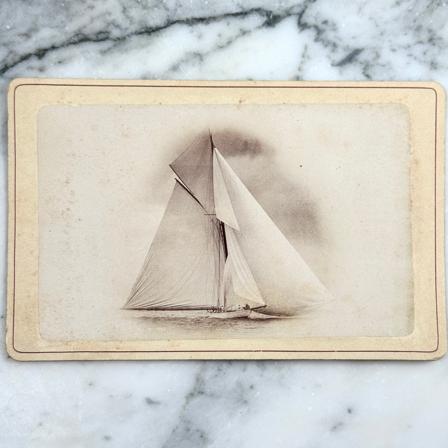 Two Vintage Sailing Photo Cards