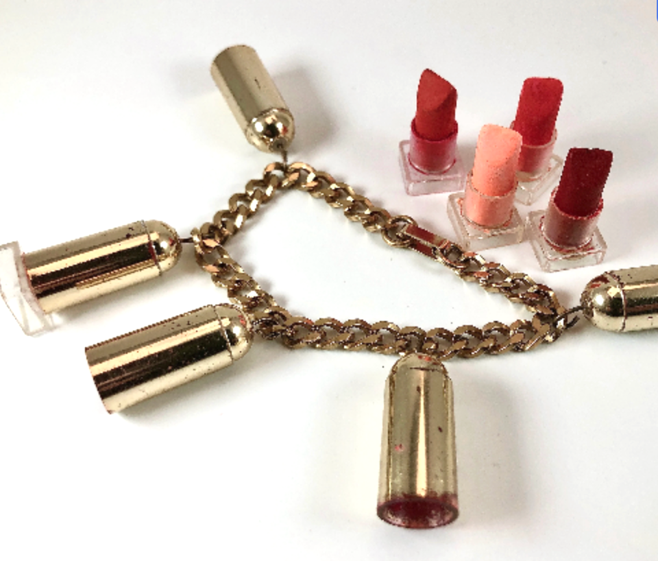 Vintage Lipstick Bracelet
