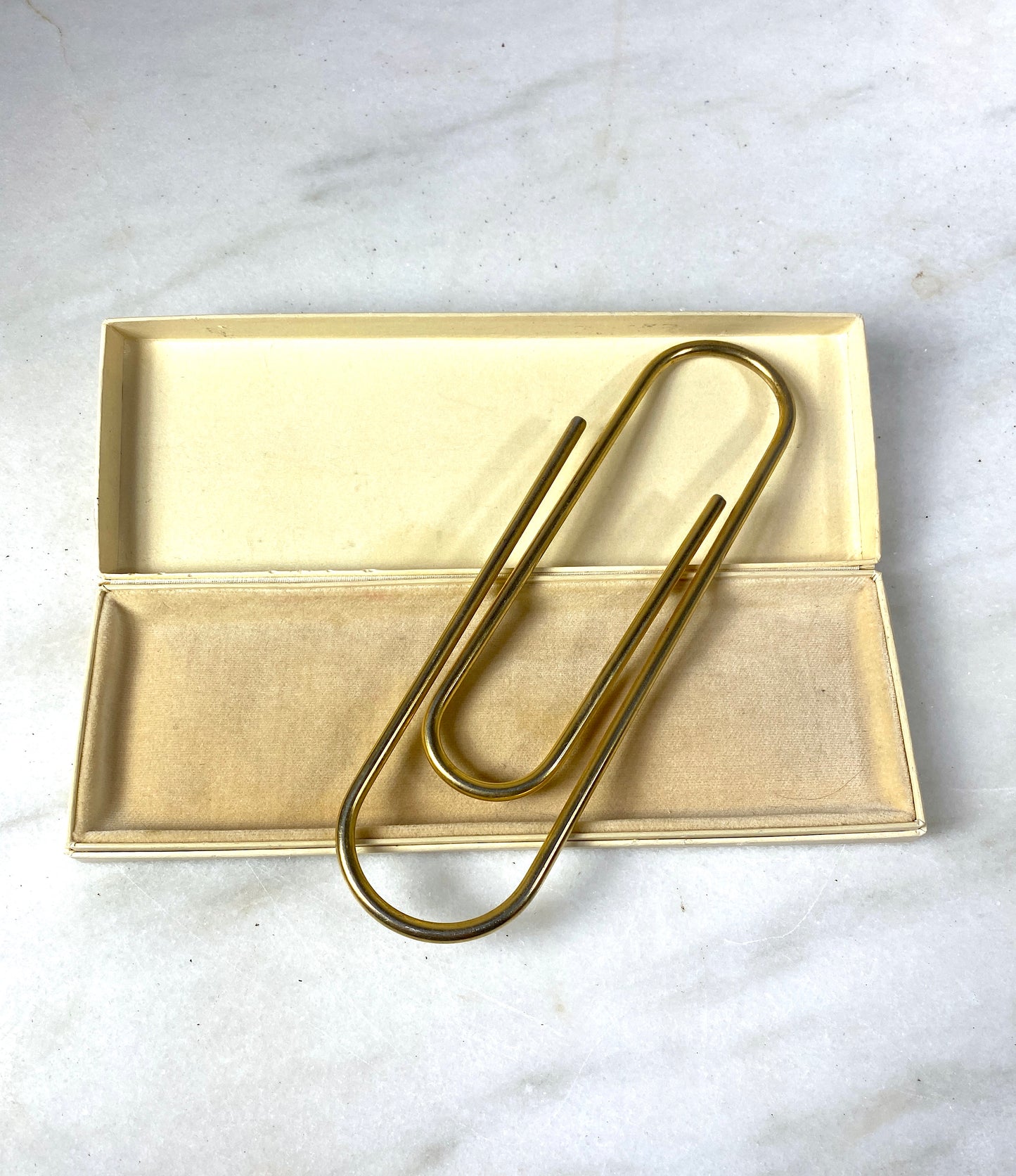 Carson Pirie Scott Large Gold Paper Clip