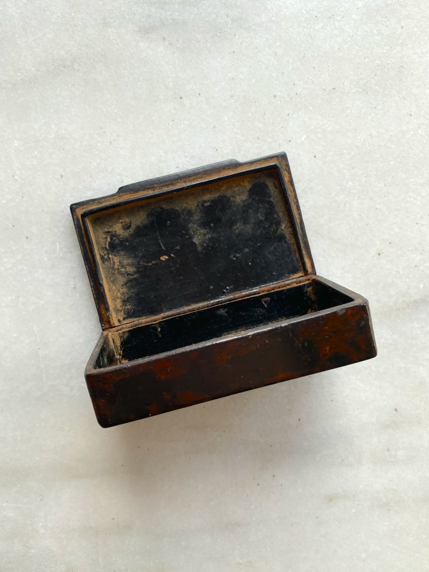 Antique Snuff Box with Hinged Lid