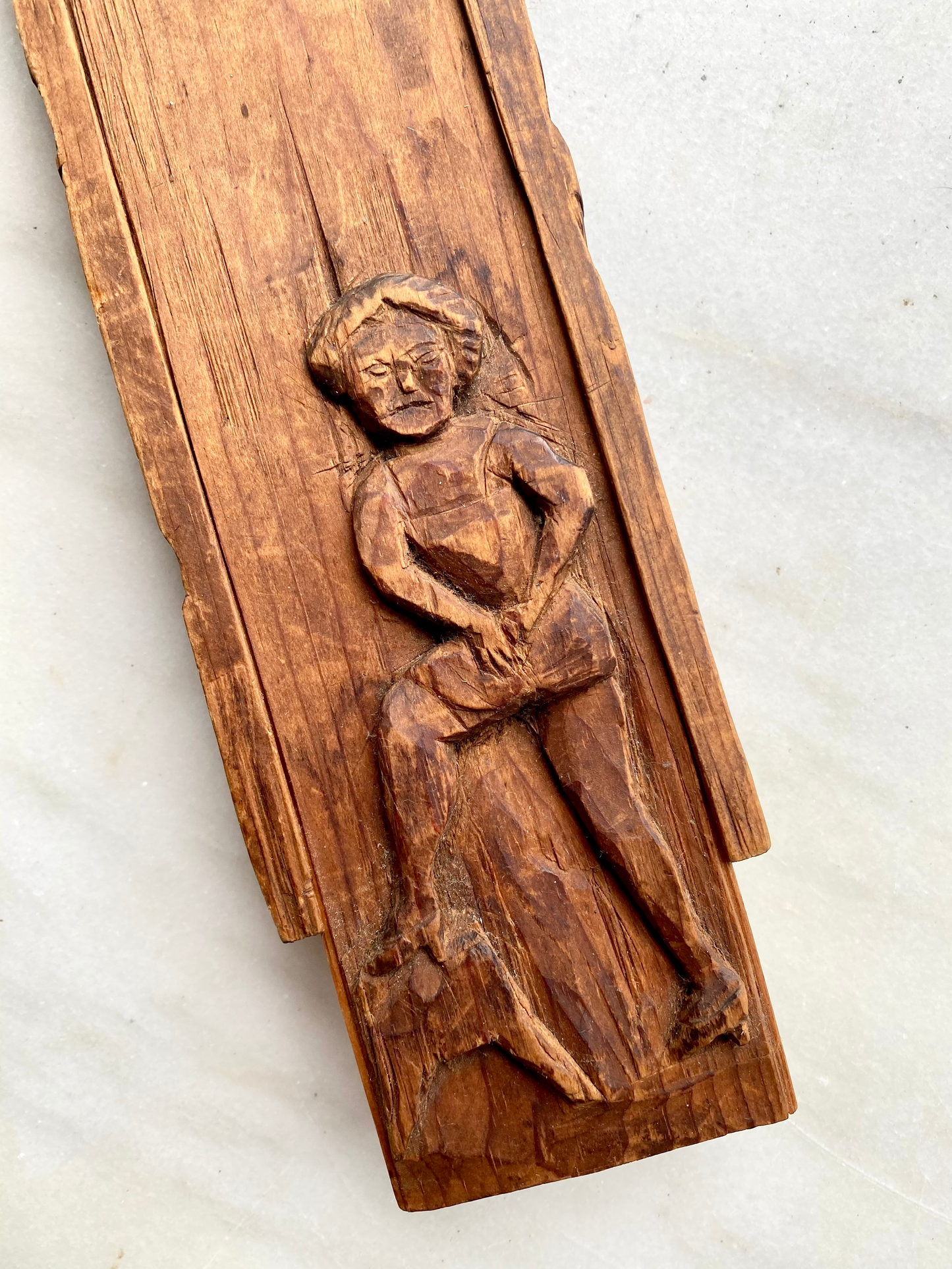 Antique, 1900's, America Folk Art Erotica, Naughty Girl Wooden Treasure Box