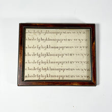 Load image into Gallery viewer, Antique Handwriting Sampler Framed
