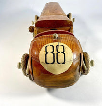 Load image into Gallery viewer, Vintage Handmade Wooden Open Wheeled Racing Car Toy
