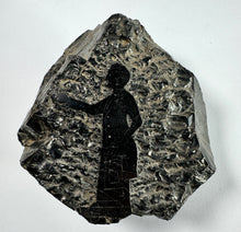 Load image into Gallery viewer, Obsidian Rock Carving Abe President Preacher
