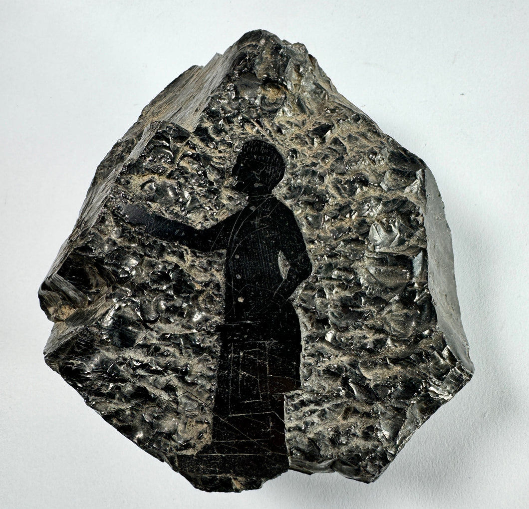 Obsidian Rock Carving Abe President Preacher