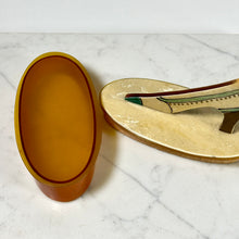 Load image into Gallery viewer, Vintage Celluloid Dresser Box with Shoe Topper
