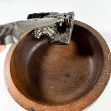 Load image into Gallery viewer, Vintage Wood Squirrel Nutcracker Bowl
