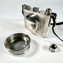 Load image into Gallery viewer, English Pewter Camera Flask Made in Sheffield England
