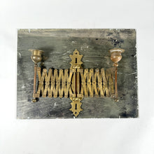 Load image into Gallery viewer, Antique Brass Expanding Piano Sconce
