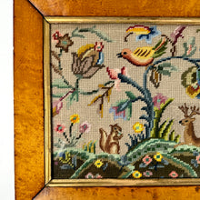 Load image into Gallery viewer, Vintage Needlepoint Flora and Fauna with Animals
