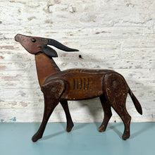 Load image into Gallery viewer, Vintage Wood Articulated Antelope
