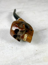 Load image into Gallery viewer, Briar Wood Skull Pipe
