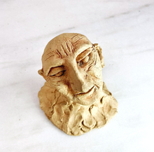 Load image into Gallery viewer, Handmade Sculpted Head with a Fine Nose, Clay
