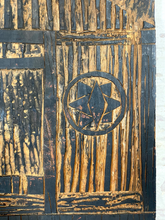 Load image into Gallery viewer, Primitive Wood Cut, Folk Art, Barn &amp; School
