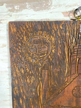 Load image into Gallery viewer, Primitive Wood Cut, Folk Art, Barn &amp; School
