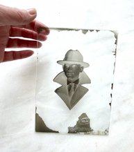 Load image into Gallery viewer, Manipulated Negative Film Noir Man in Hat
