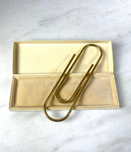 Load image into Gallery viewer, Carson Pirie Scott Large Gold Paper Clip
