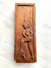 Load image into Gallery viewer, Antique, 1900&#39;s, America Folk Art Erotica, Naughty Girl Wooden Treasure Box
