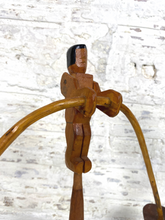 Load image into Gallery viewer, Handmade Wooden Carved Balancing Man Figure Toy, Circa 1930&#39;s
